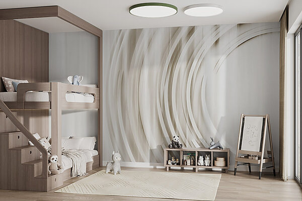 White and grey background with circles White and grey background with circles
