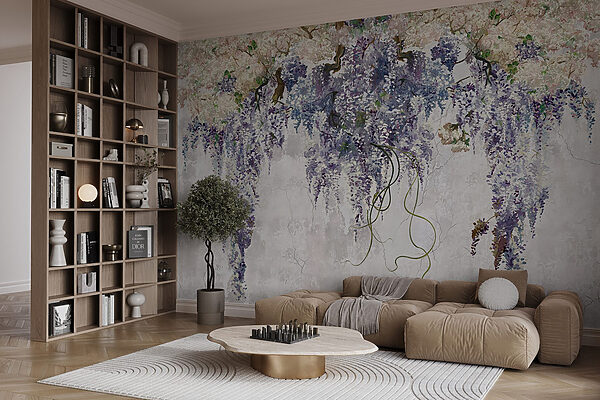 Painting of a wisteria u71720pig1mr 600x400 - Painting of a wisteria
