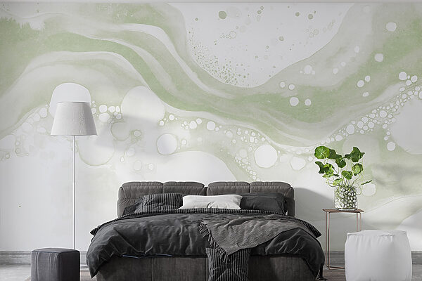 White and green paint White and green paint