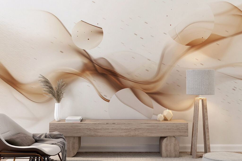 Brown smoke and circles Brown smoke and circles