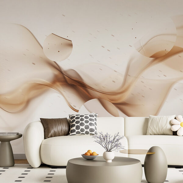Brown smoke and circles Brown smoke and circles
