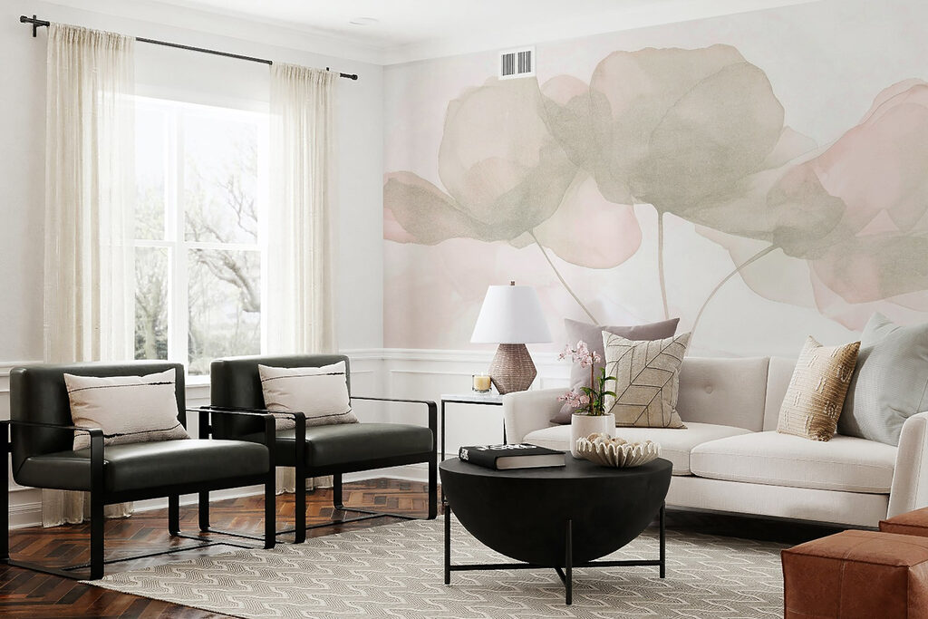 Delicate petals in soft hues