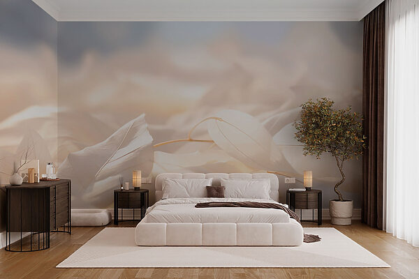 Wall murals Whispers of nature in soft hues (SKU: w03437) Wall murals Wall murals Whispers of nature in soft hues (SKU: w03437)