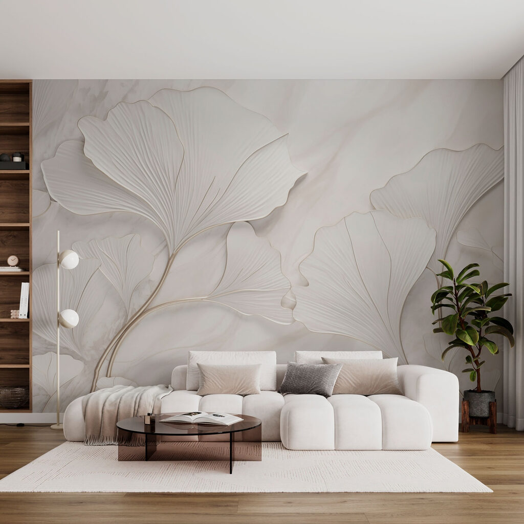 Delicate leaves on a soft background Delicate leaves on a soft background