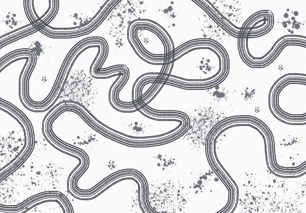 Black and white map of a race track