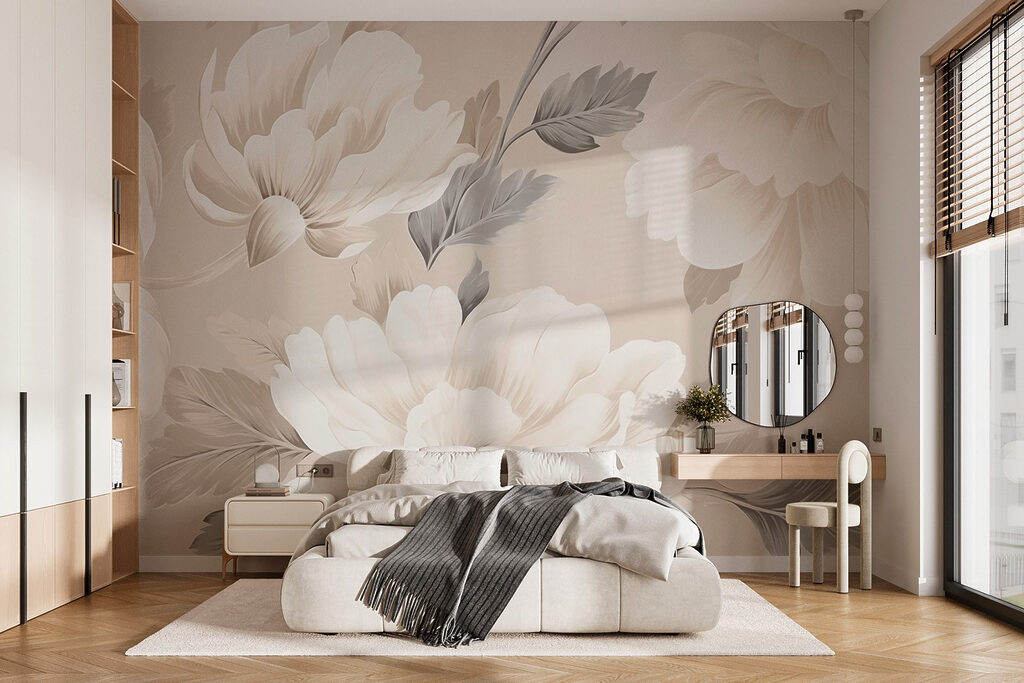 Wallpaper with flowers