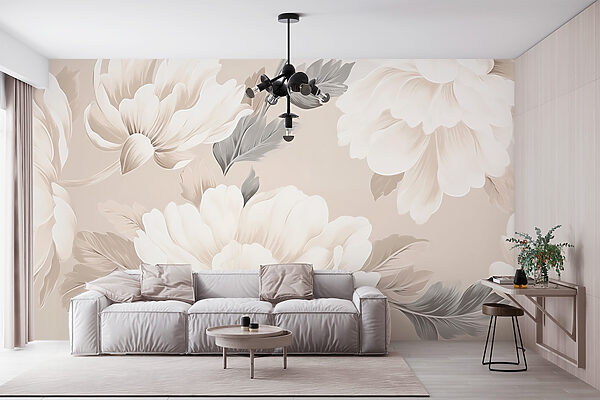 Wallpaper with flowers Wallpaper with flowers