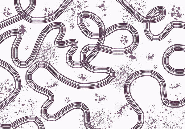 Pattern of lines and spots Pattern of lines and spots