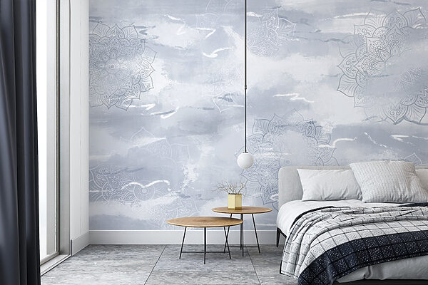 Grey and white background with white and grey patterns Grey and white background with white and grey patterns