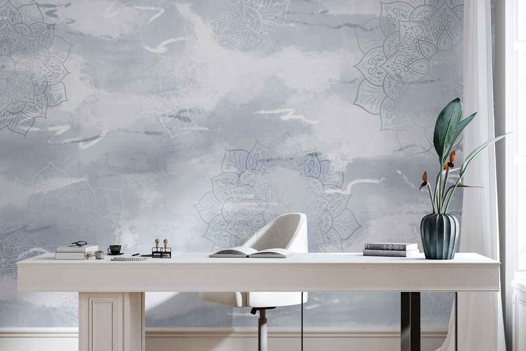 Grey and white background with white and grey patterns Grey and white background with white and grey patterns