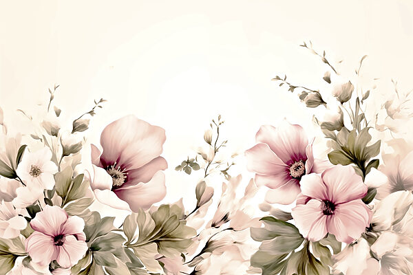 Delicate blooms in soft hues. Delicate blooms in soft hues.