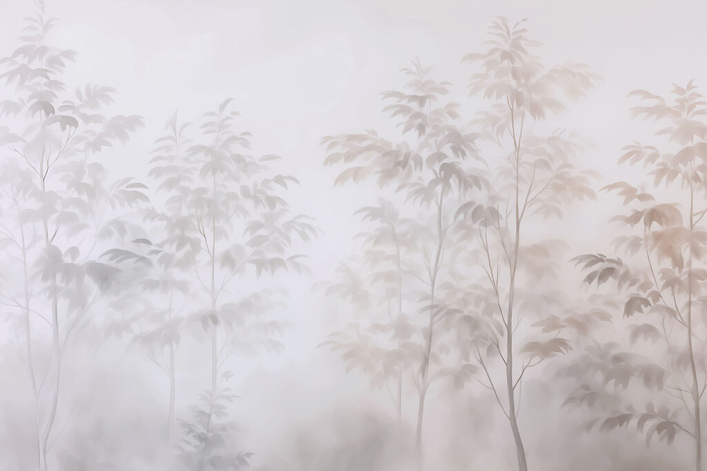 Trees in the fog Trees in the fog
