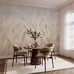 Wall murals Soft grasses swaying in the breeze