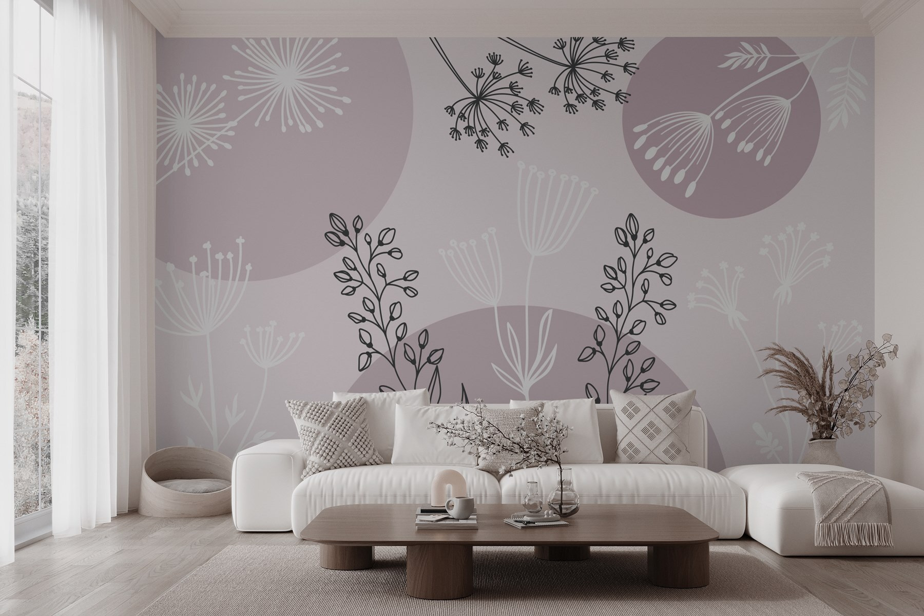 Drawing of flowers and plants