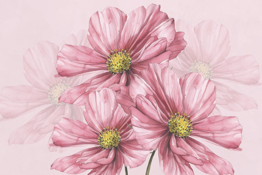 Group of pink flowers