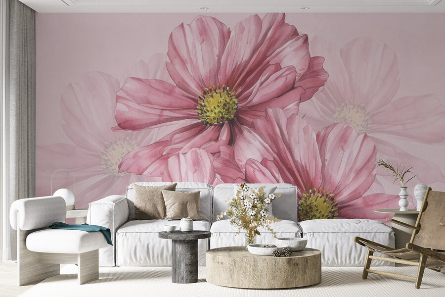 Group of pink flowers