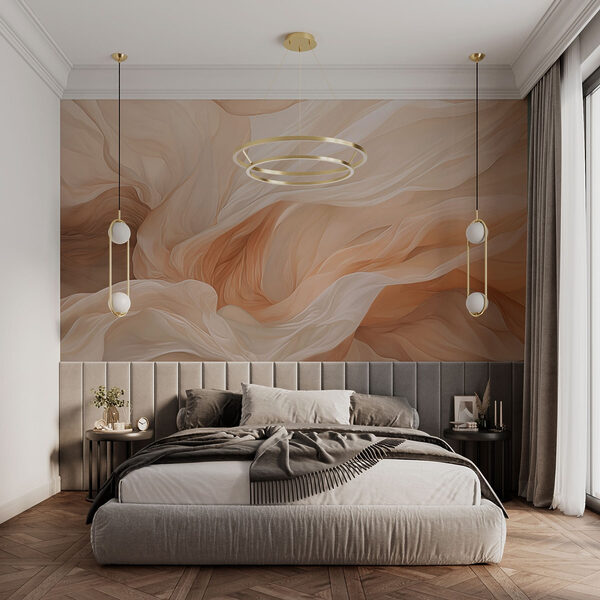 Soft waves of gentle fabric flow. Soft waves of gentle fabric flow.