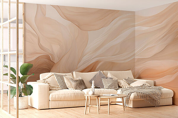 Soft waves of gentle fabric flow. Soft waves of gentle fabric flow.