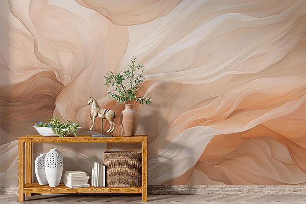 Soft waves of gentle fabric flow. Soft waves of gentle fabric flow.
