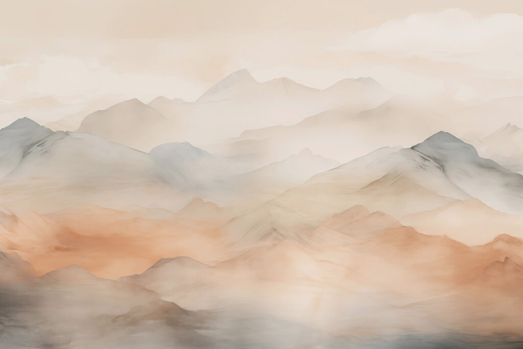 Foggy mountain range Foggy mountain range