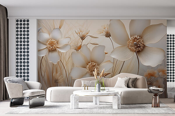 Delicate flowers in soft hues. Delicate flowers in soft hues.