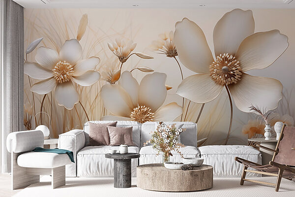 Delicate flowers in soft hues. Delicate flowers in soft hues.