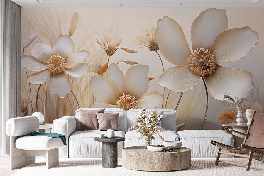 Delicate flowers in soft hues. Delicate flowers in soft hues.