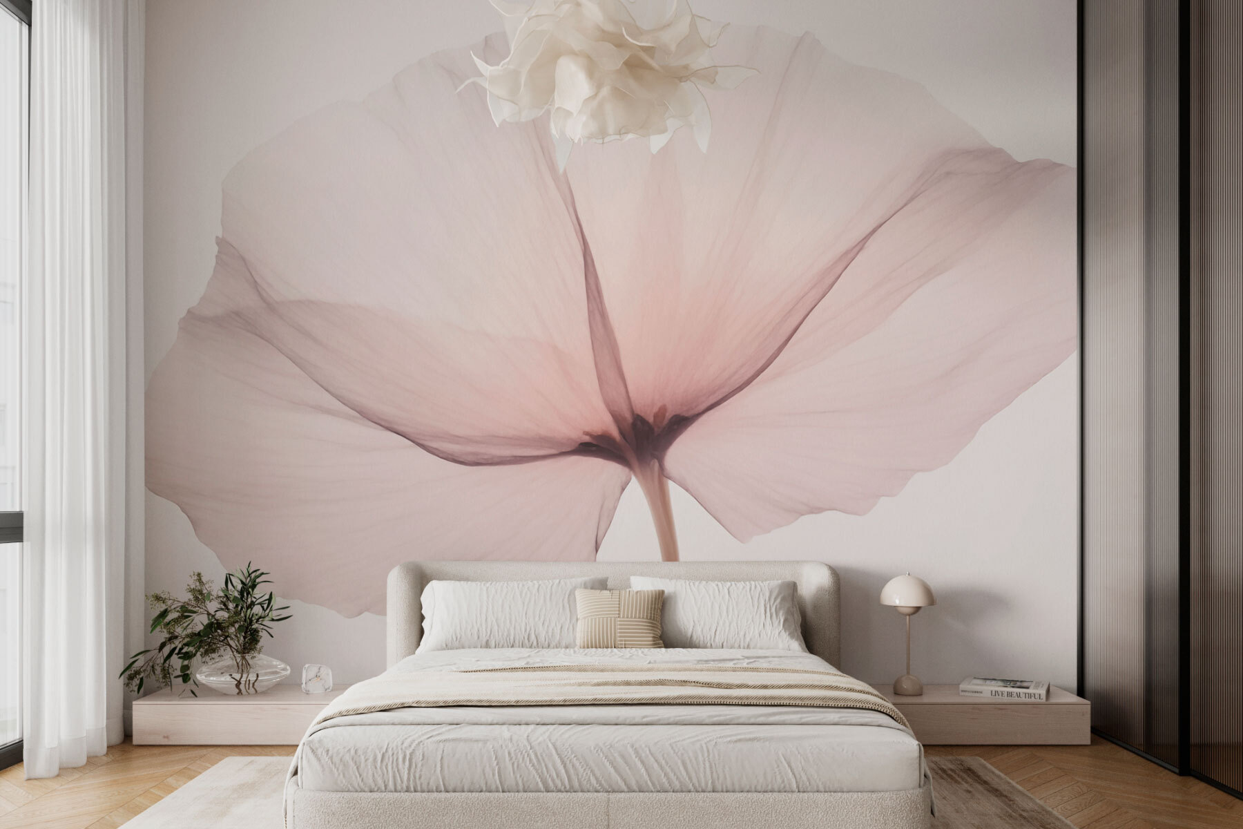 Delicate bloom on a soft backdrop