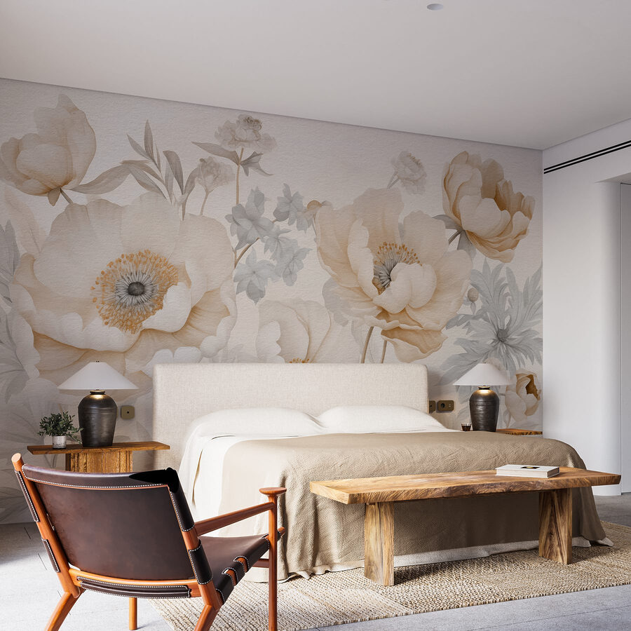 Delicate blossoms in soft hues.