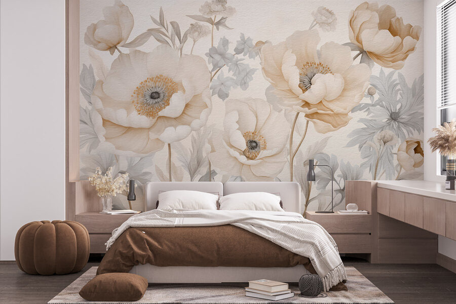 Delicate blossoms in soft hues.