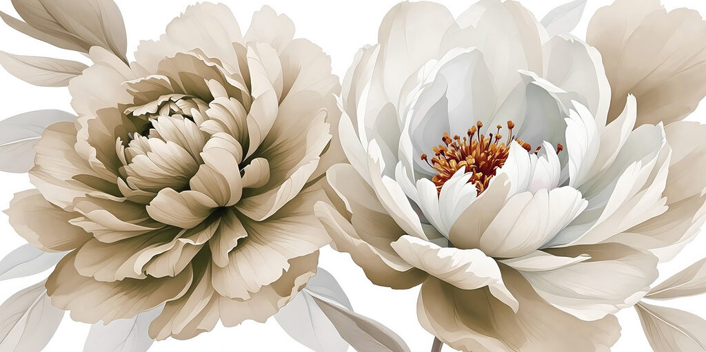Delicate blooms in soft hues Delicate blooms in soft hues