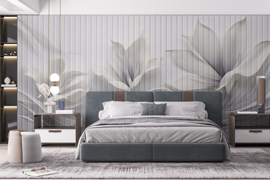 Elegant floral design with flowing patterns. Elegant floral design with flowing patterns.