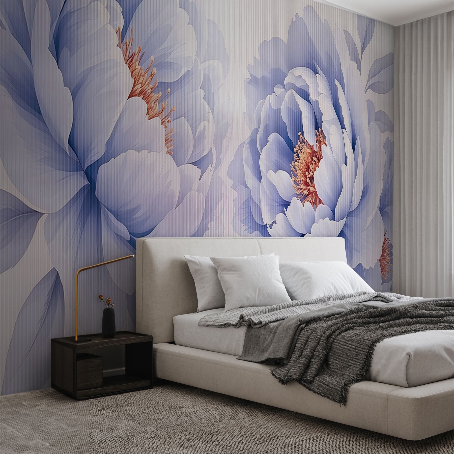 Delicate petals in soft hues.