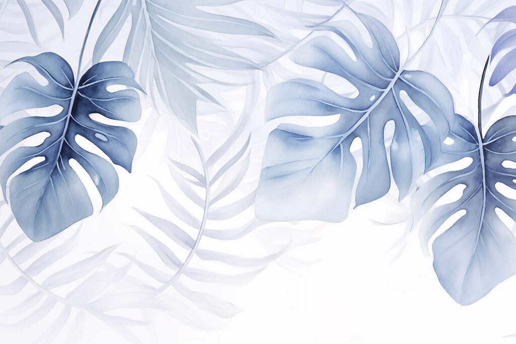 Lush leaves in calming hues Lush leaves in calming hues