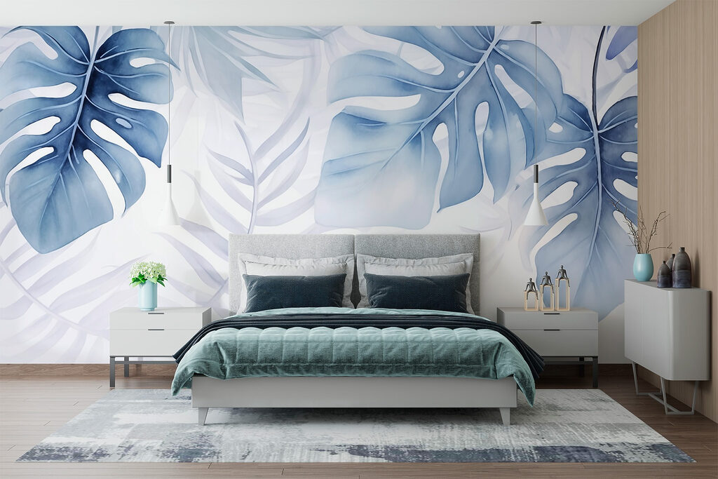 Lush leaves in calming hues Lush leaves in calming hues