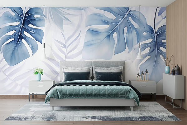Lush leaves in calming hues Lush leaves in calming hues
