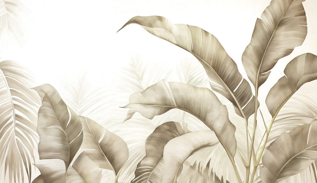 Calm, neutral botanical illustration. Calm, neutral botanical illustration.