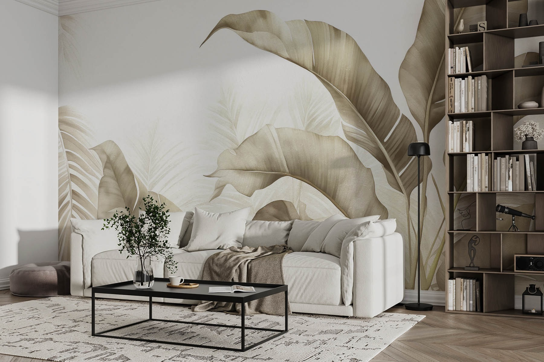 Calm, neutral botanical illustration.
