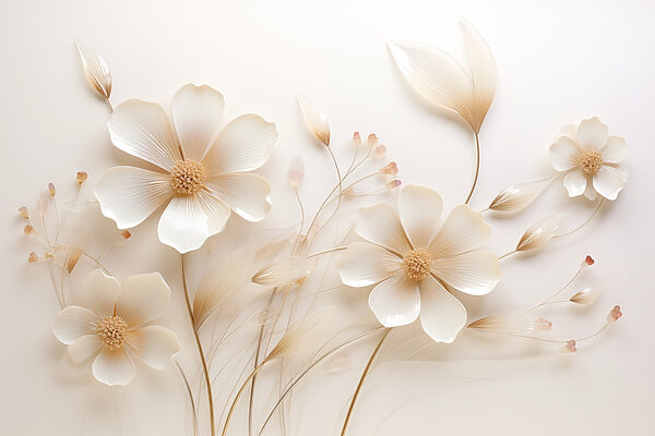 Delicate blooms on a soft backdrop Delicate blooms on a soft backdrop