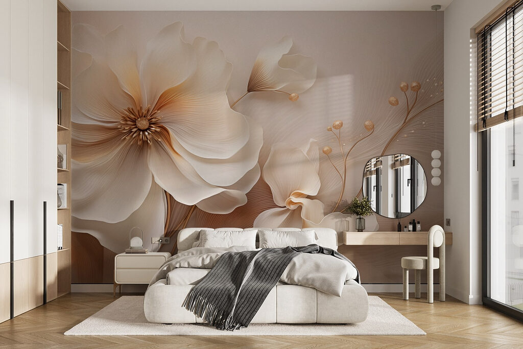 Delicate blooms in soft tones