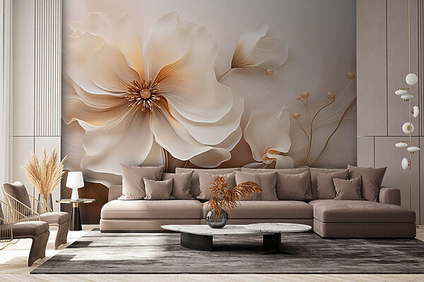 Delicate blooms in soft tones