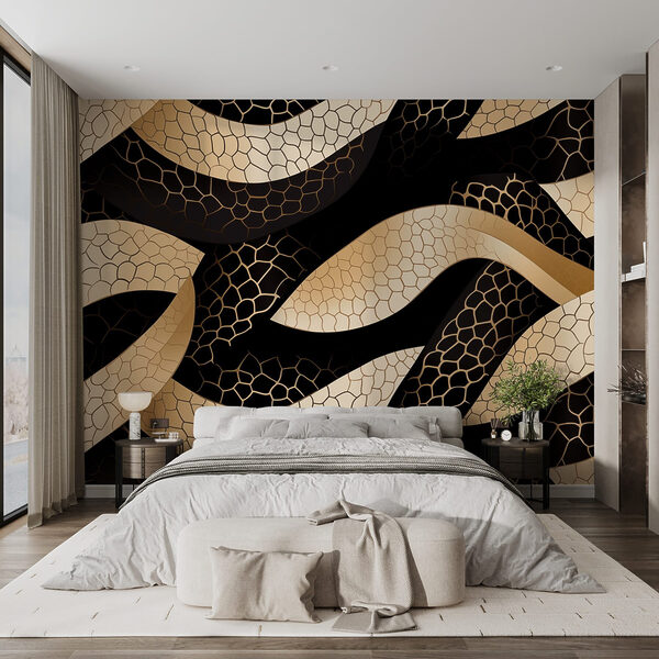 Abstract pattern with flowing shapes. Abstract pattern with flowing shapes.