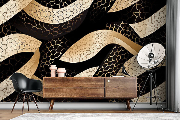 Abstract pattern with flowing shapes. Abstract pattern with flowing shapes.