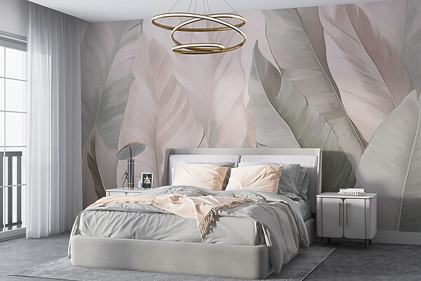 Soft hues in textured foliage patterns Soft hues in textured foliage patterns