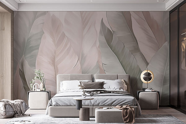 Soft hues in textured foliage patterns Soft hues in textured foliage patterns