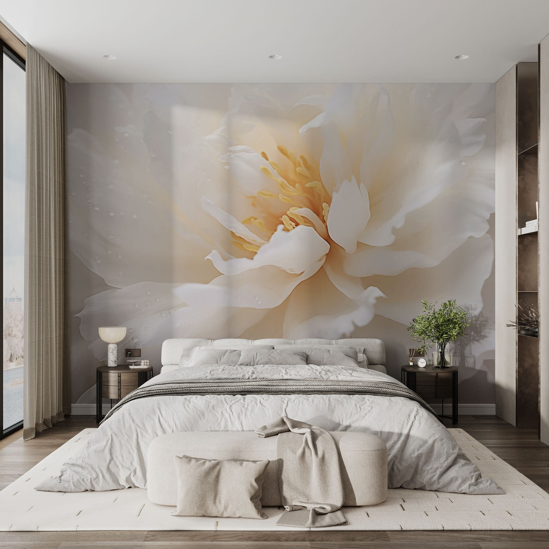 Delicate petals in soft hues