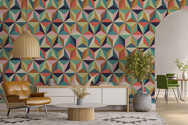 Pattern of colorful triangles Pattern of colorful triangles
