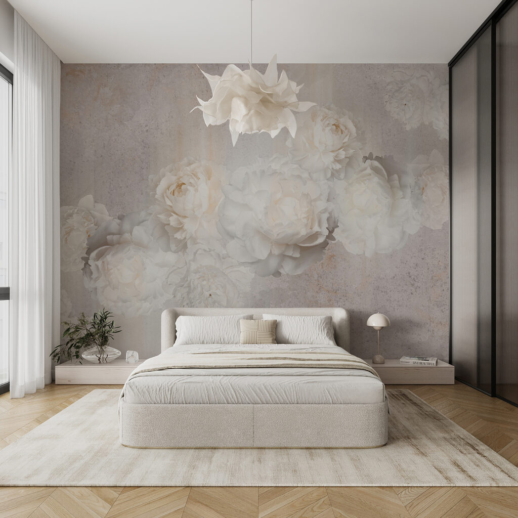 Group of white flowers Group of white flowers