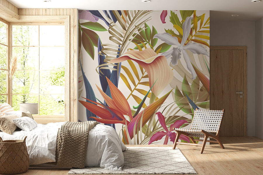 Vibrant tropical foliage in harmony. Vibrant tropical foliage in harmony.