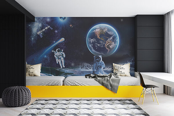 Astronauts on a moon Astronauts on a moon